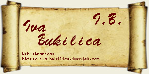 Iva Bukilica vizit kartica